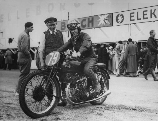 Svend Åge Sørensen, Saxtorp 1934 winner on Excelsior 250 